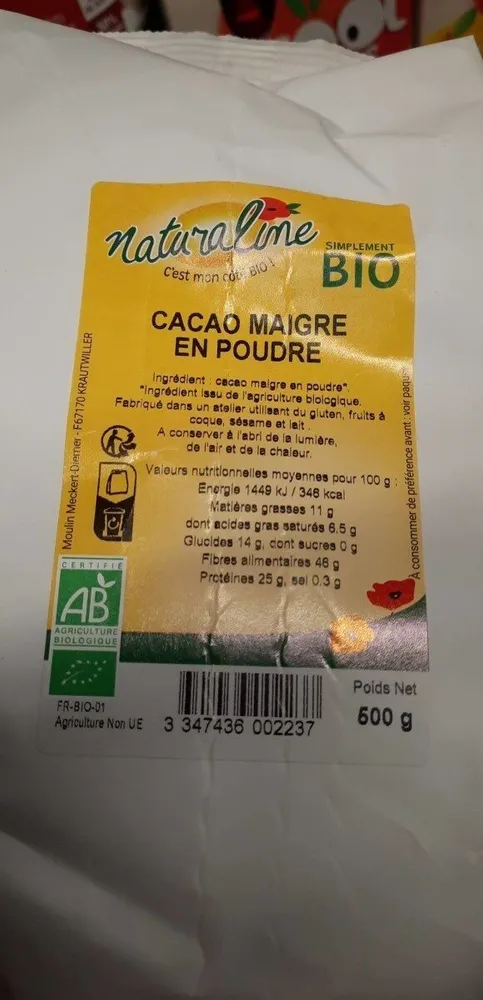 Cacao maigre en poudre