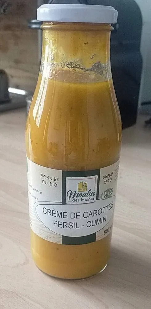 Crème de carottes Persil Cumin