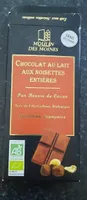 Chocolat au lait aux noisettes entières