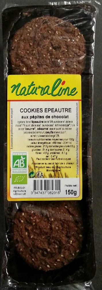 Cookies D'epeautre Aux Pépites De Chocolat