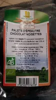 Palets d'épeautre chocolat noisettes