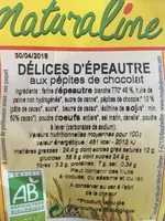 Délices d'épeautre aux pépites de chocolat