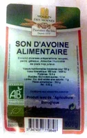Son d'avoine alimentaire