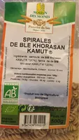 Spirales de blé KHORASAN KAMUT