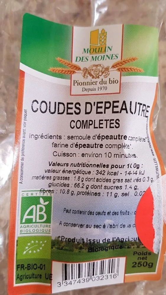 Coudes d épeautre complètes