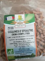 Coquines d'épeautre demi-complètes