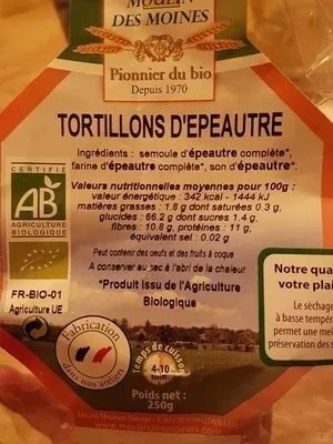 Tortillons D'épeautre
