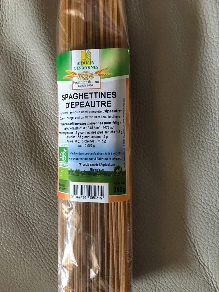 Spaghettines d'epautre