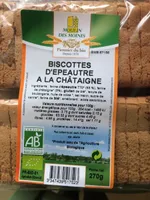 Biscottes epeautre chataigne
