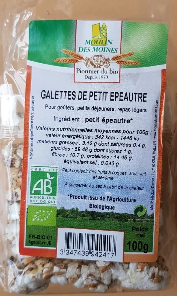 Galettes de petit épeautre