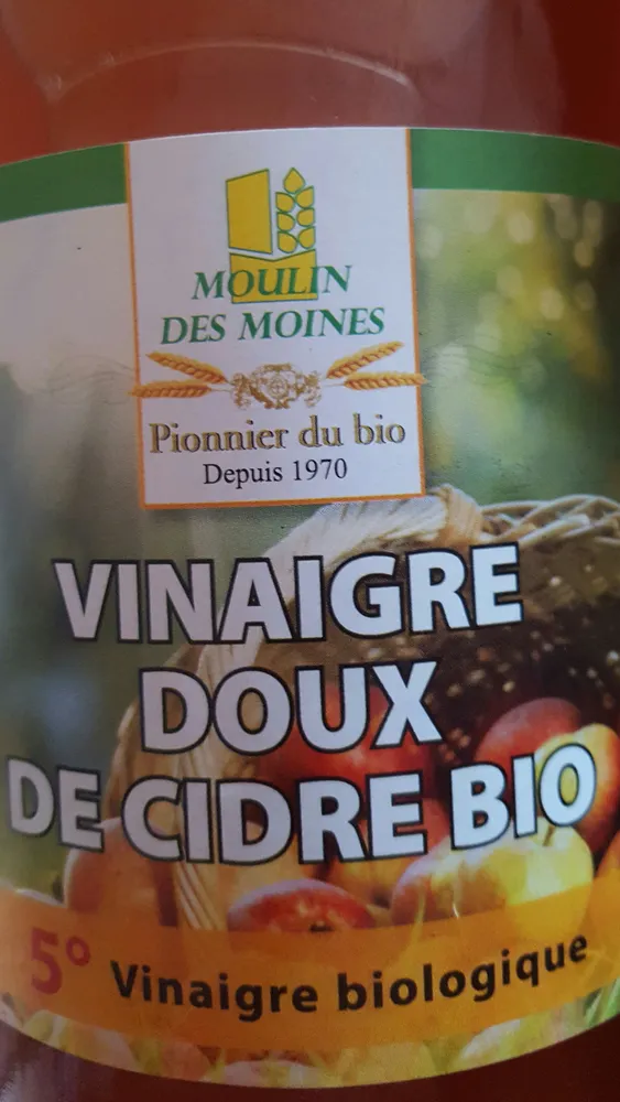 Vinaigre Doux de cidre Bio