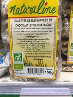 Galette de Blé Nappees de Chocolat et de Chataigne