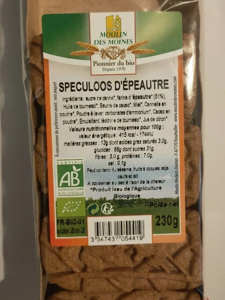 Speculoos d'épautre