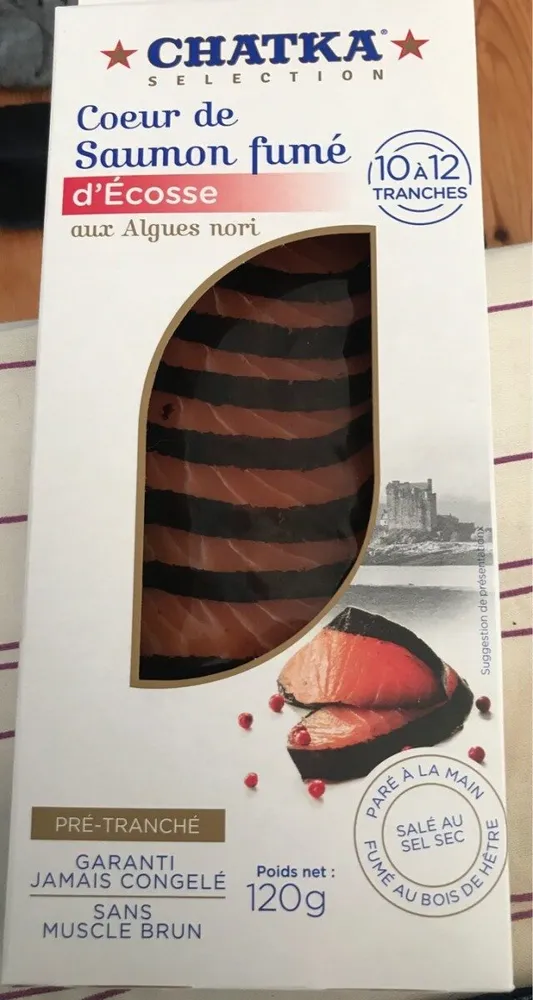 Coeur de saumon fumé