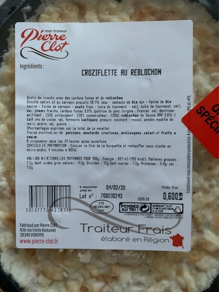 Croziflette au reblochon