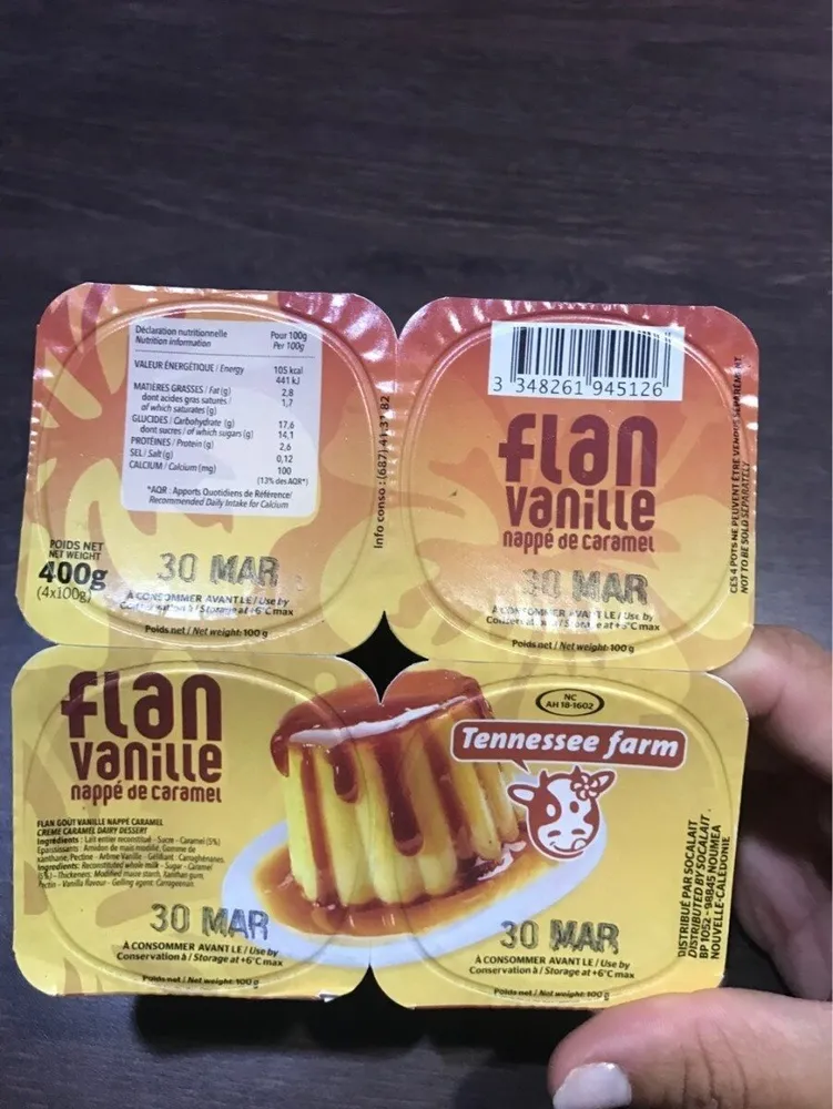 Flan vanille nappe de caramel