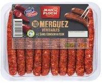 Veritables merguez JEAN FLOC'H, 10 pieces