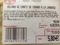 rillon de confit de canard à la landaise