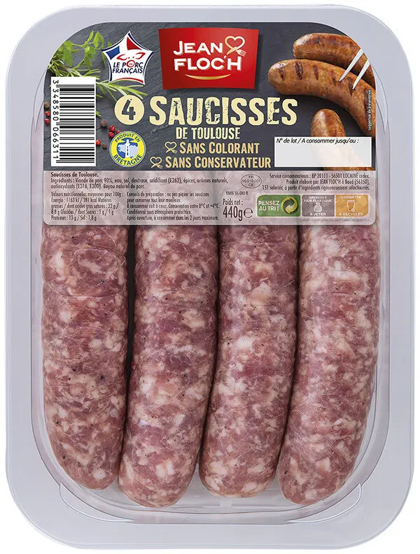 Saucisses de toulouse