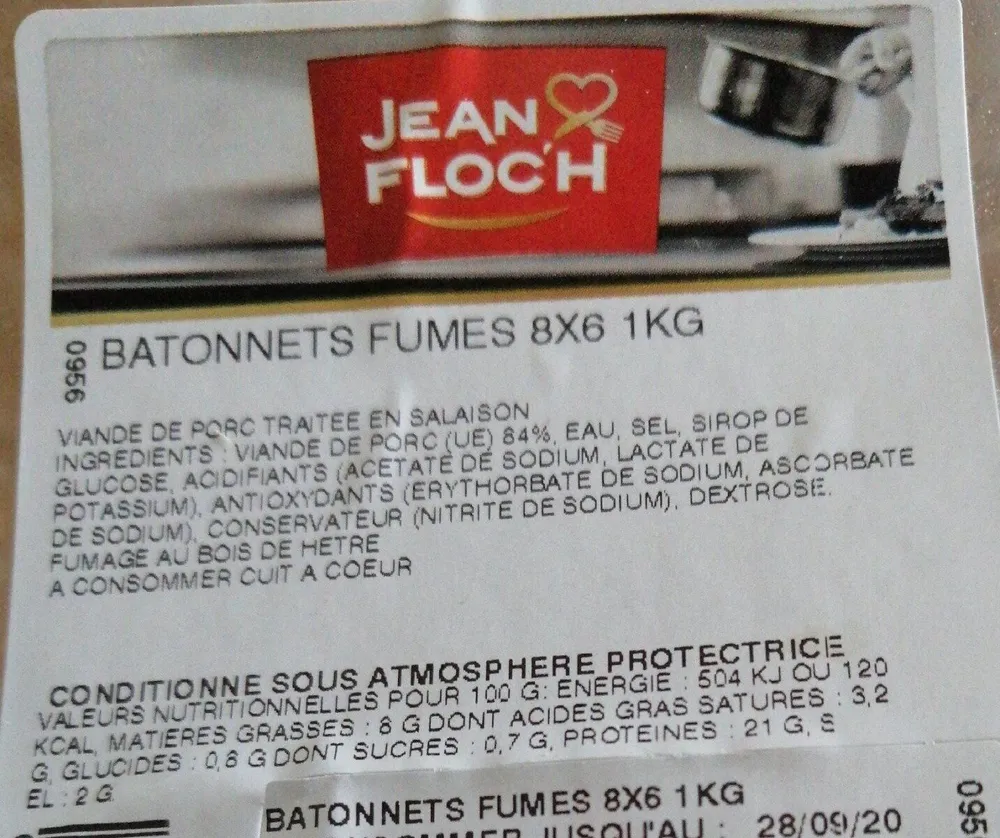 Bâtonnets fumés