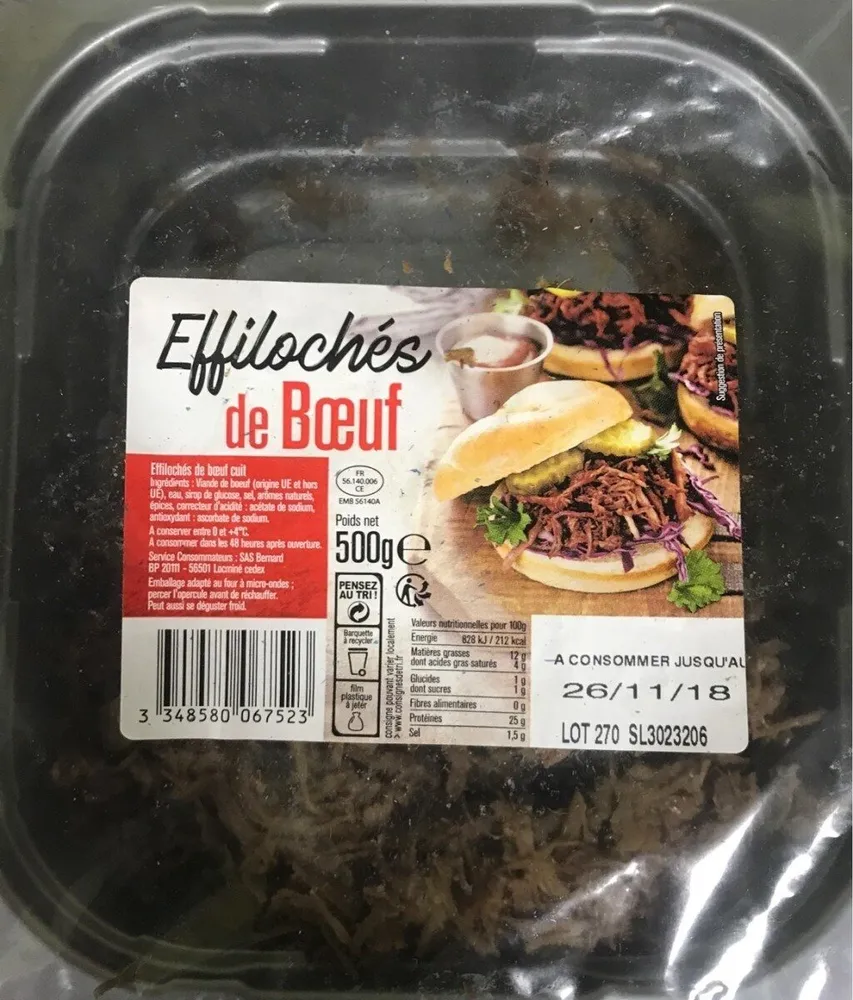 Effiloches de boeuf