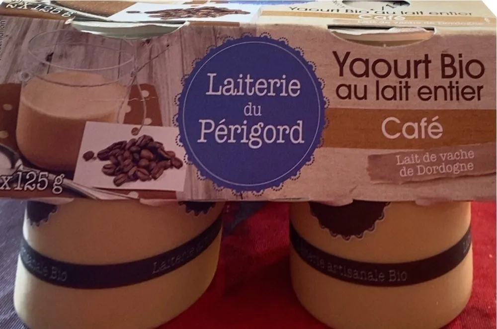 Yaourt bio au lait entier Café