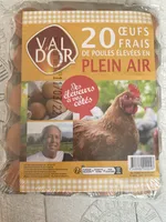 20 Oeufs de poules elevees en plein air VAL D'EURRE