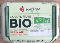 6 oeufs frais bio (plein air)