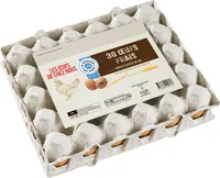 30 œufs frais Les Œufs de chez Nous de poules élevées au sol