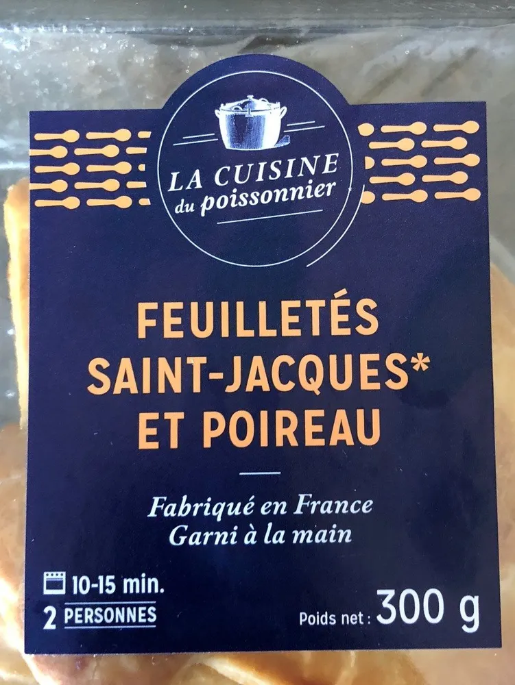 Feuilletés Saint-Jacques et poireau