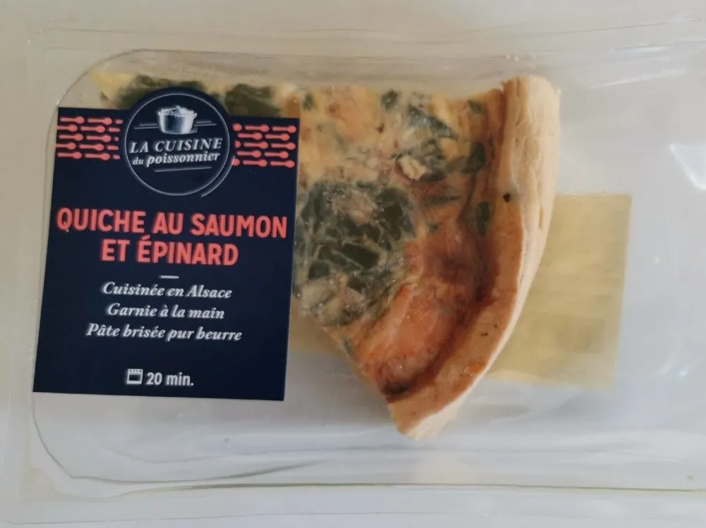 Quiche au saumon et épinard
