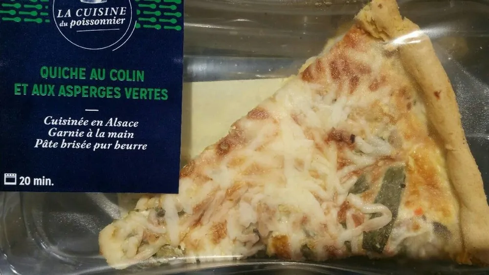 Quiche colin et asperges vertes