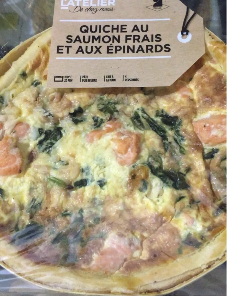 Quiche au saumon frais et aux epinards