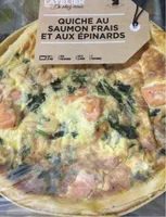 Quiche au saumon frais et aux epinards