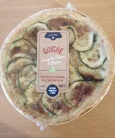 Quiche courgette chèvre et basilic