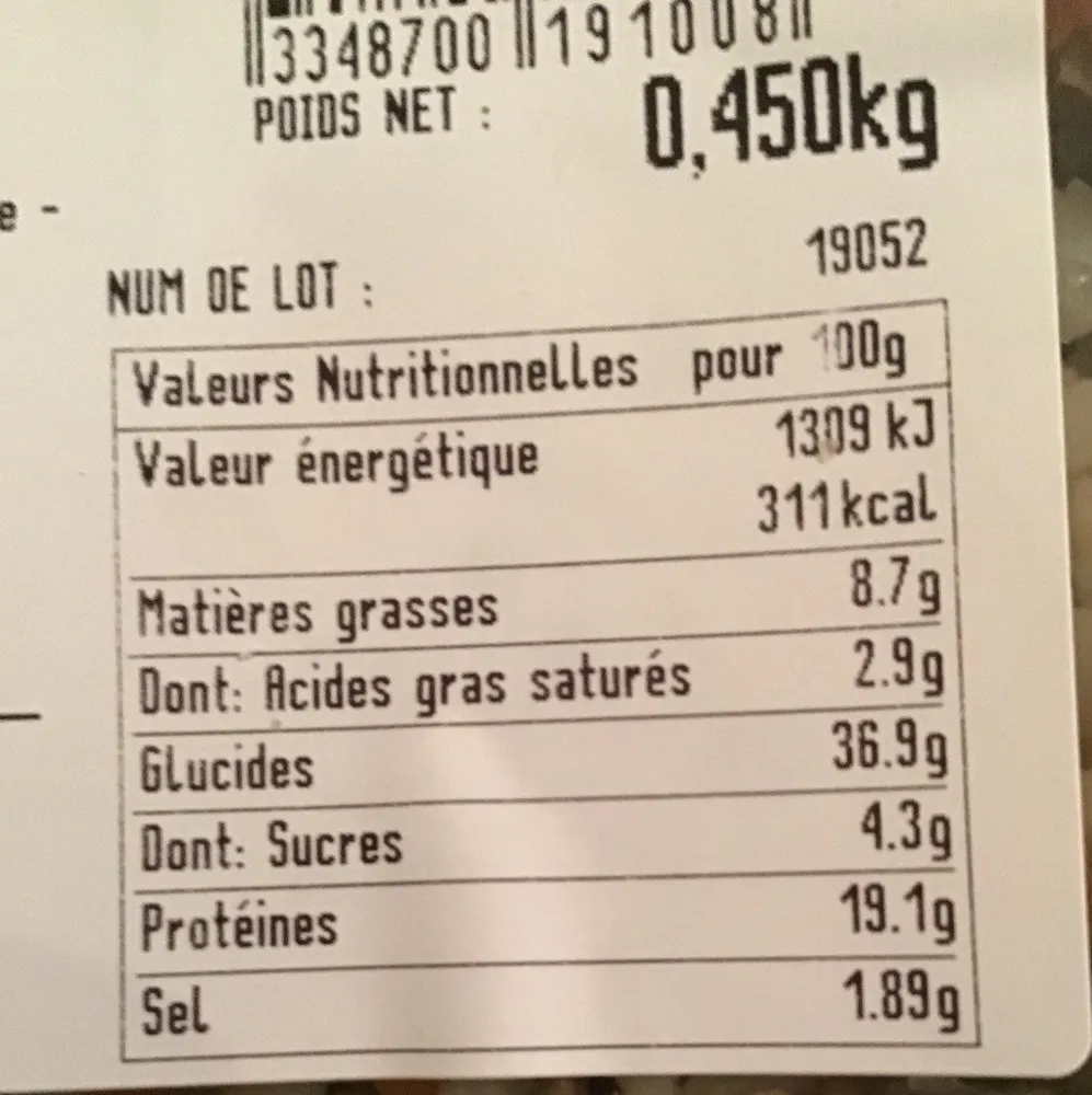 Jarret de porc aux pommes riz aux lentilles