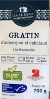 Gratin d’aubergine et cabillaud à la Mozzarella