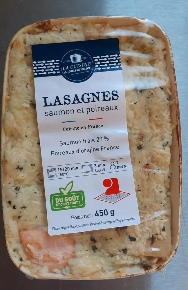 Lasagnes saumon et poireaux