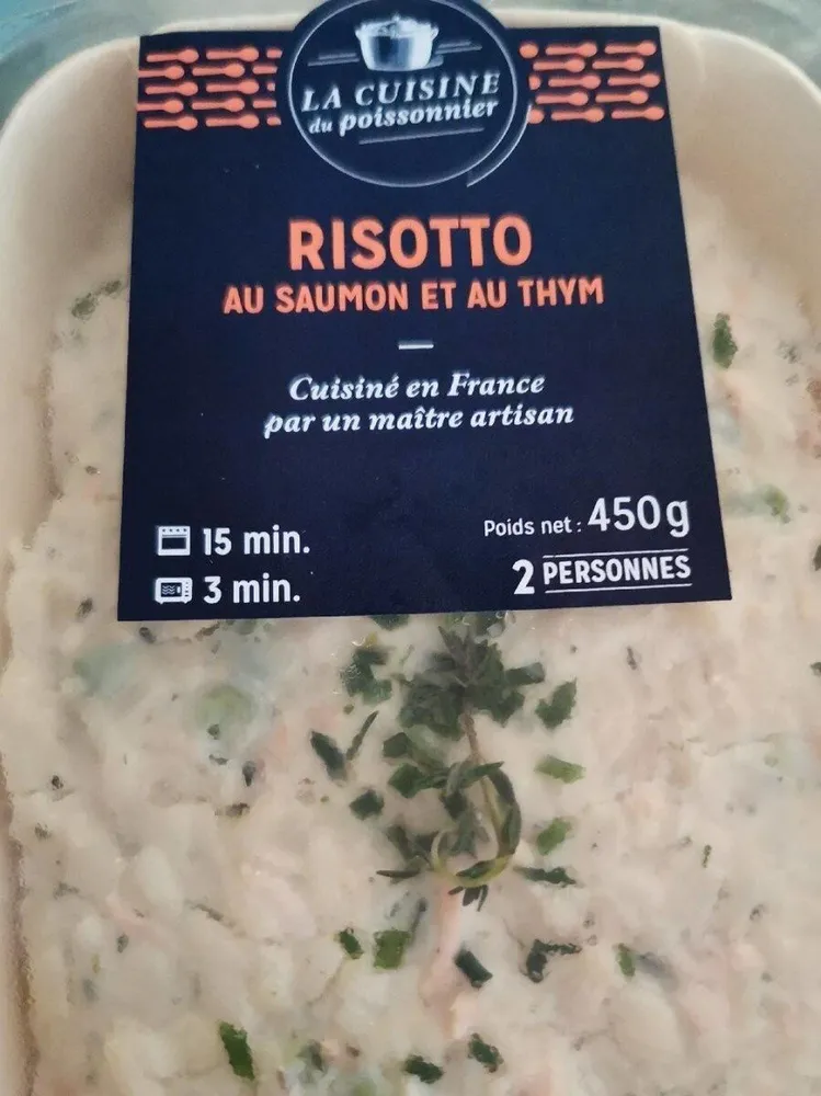 Risotto au saumon frais