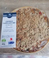 Crumble cabillaud MSC et légumes
