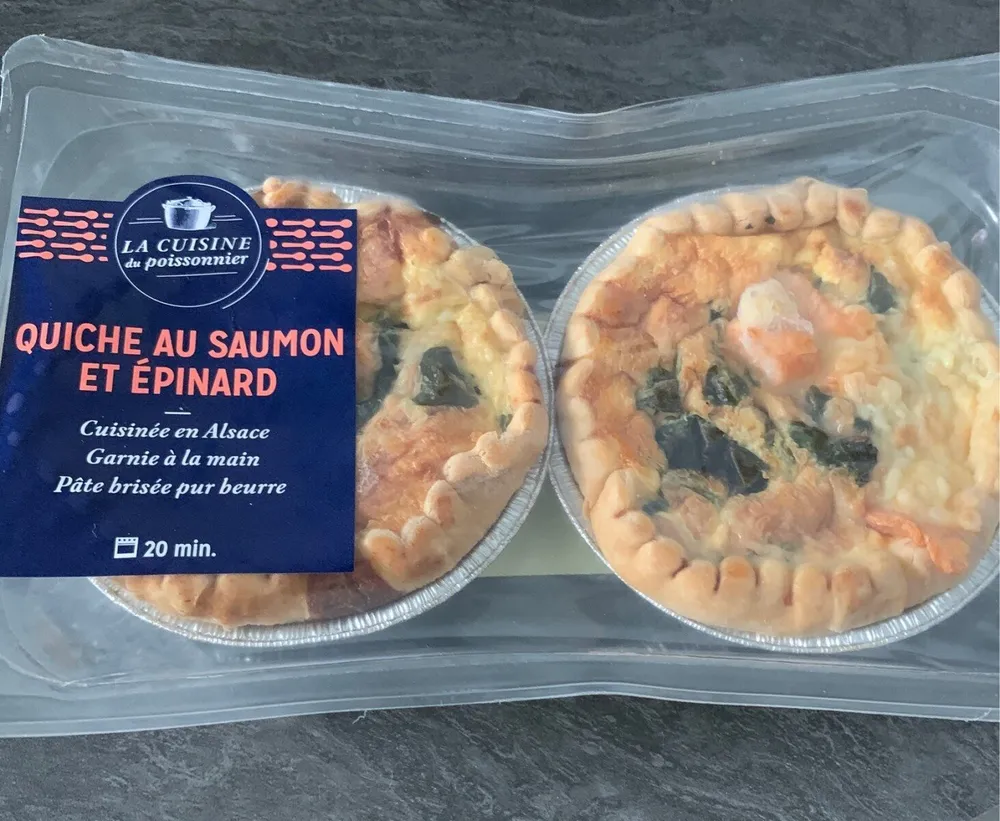 Quiche au saumon et épinard