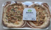 Quiches cabillaud et poireau