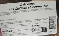 Roesti aux lardons et emmental