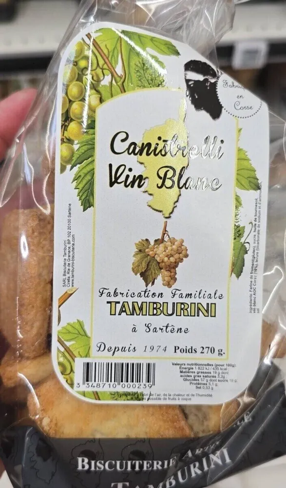 Canistrelli vin blanc