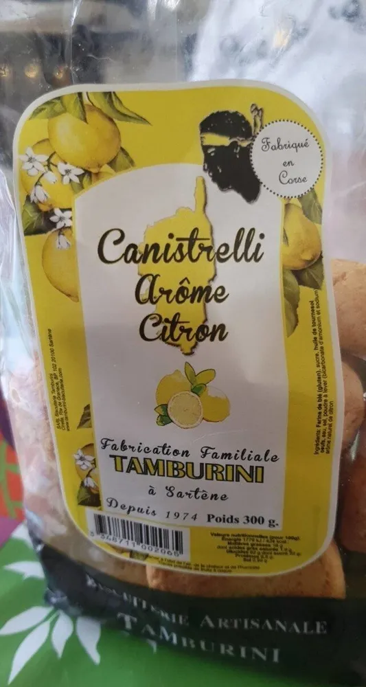 Canistrelli arôme citron