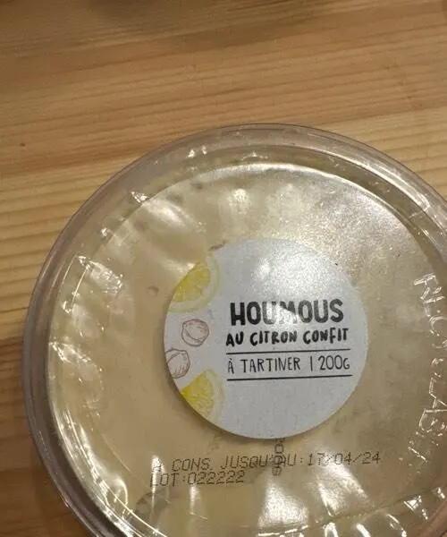 Houmous citron confit