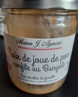 Noix de joue de porc confite au Banyuls