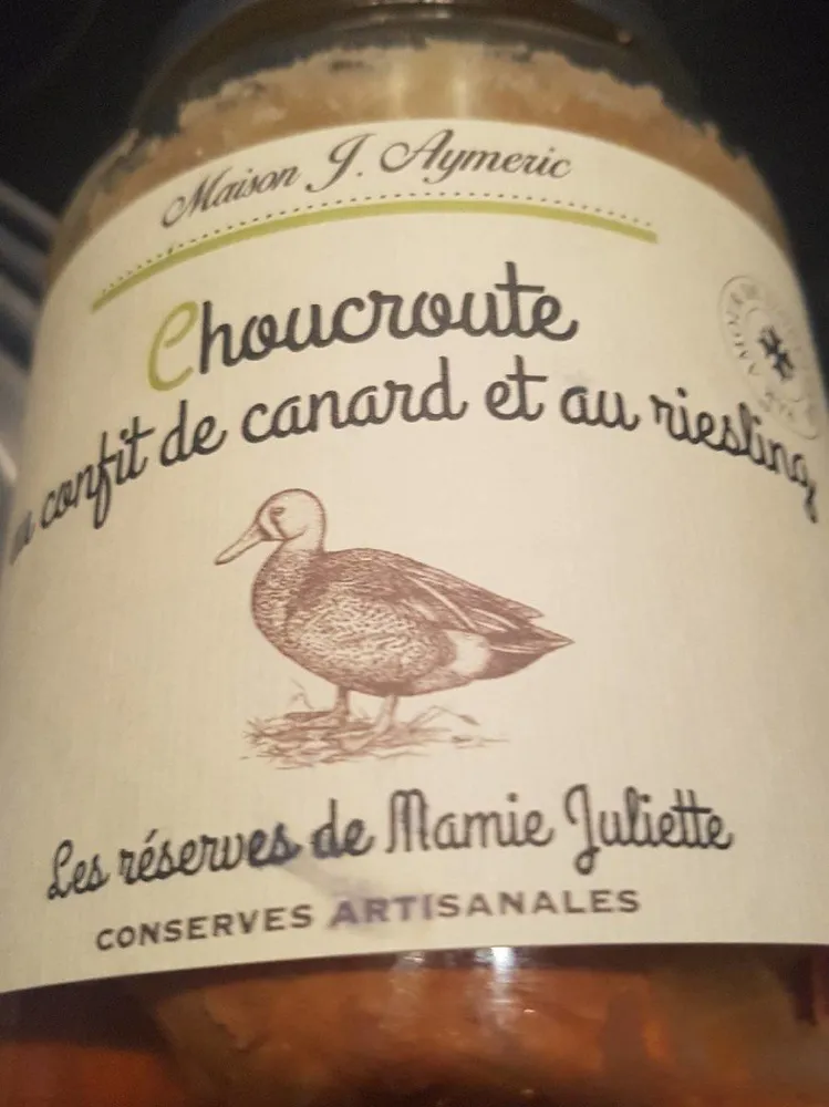 Choucroute au confit de canard