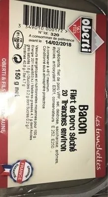 Bacon Tranches Fines