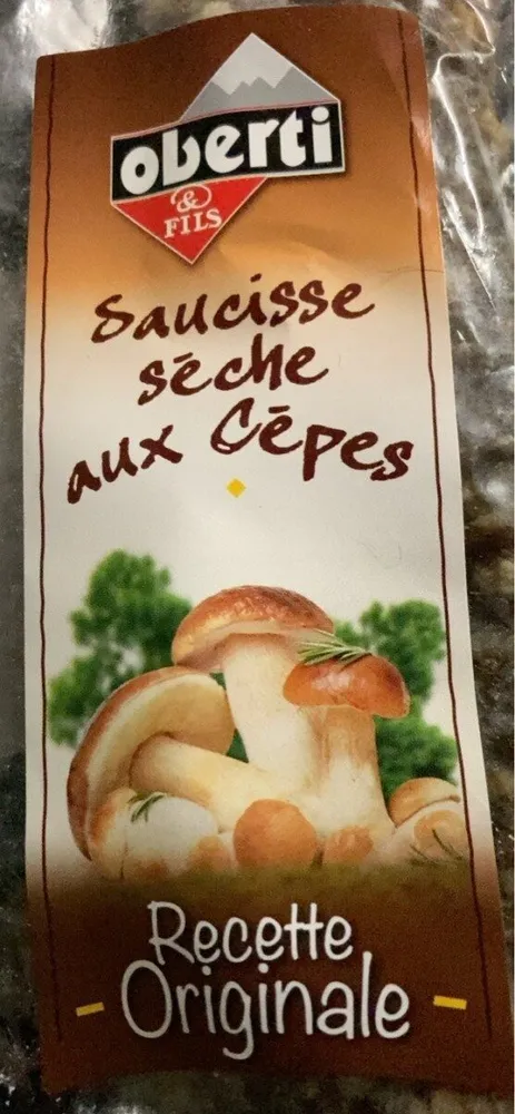 Saucisse seche aux cepes